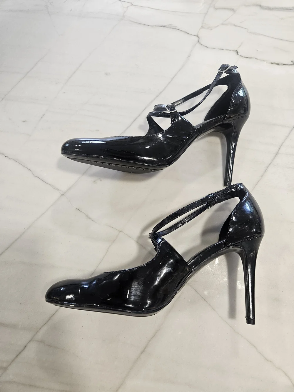 Lauren Ralph Lauren Raquel Black Patent Leather Mary Jane Pumps
